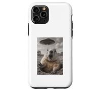 UFO Groundhog Selfie With Cool Invasion Alien Novelty Humor Case for iPhone 11 Pro