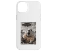 UFO Groundhog Selfie With Cool Invasion Alien Novelty Humor Case for iPhone 14 Plus