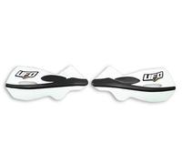 UFO Hand Guards in White | Universal Fitment | Motocross MX Enduro Trials UFO