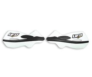 UFO Hand Guards in White | Universal Fitment | Motocross MX Enduro Trials UFO