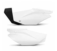 Side cover UFO PLAST cover 2-piece white OEM for Honda CRF F 110ccm Yr.2019-2025