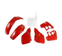 Plastic Kit Fairing Set Fits Honda CR 250 R 88-89 Red-White
