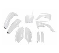 Fairing Kit UFO PLAST 9-piece fairing set with fork protector white OEM