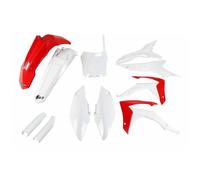 Fairing Kit 11-piece UFO PLAST fairing kit with fork protector red/white