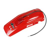 UFO Enduro Rear Fender With Tail Light For Honda XR600R 1988-2000 Red