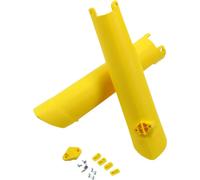 Fork protectors UFO PLAST 2-piece fork cover cover yellow OEM