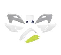 UFO Turkey Plastic Kit for Husqvarna TC/FC/TX 125,250,300,350,450 2023-2024 White