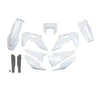 Ufo Husqvarna Te/fe 2020-2023 With Headlight Hukit623f-999w Fork Protectors & Plastics Kit