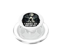 UFO I Want To Believe - Bigfoot Unidentified Flying Objects PopSockets PopGrip for MagSafe