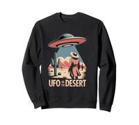 UFO In The Desert Retro Alien Sci-Fi Sweatshirt