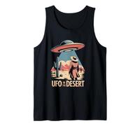 UFO in The Desert Retro Alien Sci-Fi Tank Top