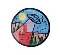 UFO in The Wild Explore Outdoor Patch Embroidered Applique Iron On Sew On Emblem