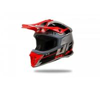 UFO Intrepid Motocross MX Helmet Grey and Red - All Adult Sizes