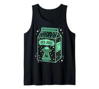 UFO Juice Retro Cat Abduction Alien Space Milk Cosmos Tank Top