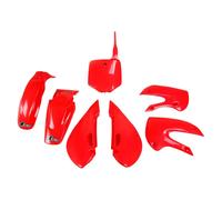 Kawasaki Klx 110 2001 - 2009 Red Ufo Fairing Plastics Kit