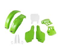 Fairing Kit 9-piece UFO PLAST fairing kit with fork protector green/white