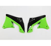 Ufo Kawasaki Kx 250f 10-11 Radiator Shrouds Green
