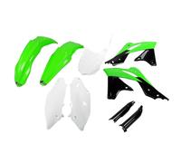 Ufo Kawasaki Kxf 250 2013-2016 Kakit221f-999a Fork Protectors & Plastics Kit White