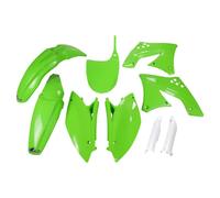 Ufo Kawasaki Kxf 450 2009-2011 Kakit213f-026 Fork Protectors & Plastics Kit Green