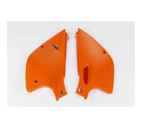 Side cover UFO PLAST cover 2-piece orange OEM