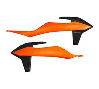 UFO KTM SX/SX-F/EXC/EXC-F Orange & Black Radiator Covers KT04092