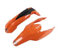 UFO KTM EXC/EXC-F Orange Rear Fender Side Panels & Pins KT04021