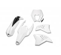 UFO KTM EXC 125 200 250 300 350 450 500 2009-2011 White Front Fairing Kit