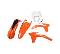 Ufo Ktm Exc/exc-f 2012-2013 With Headlight Ktkit521-999 Plastics Kit