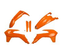Ufo Ktm Exc/exc-f 2014-2016 Ktkit516f-127 Fork Protectors & Plastics Kit Orange