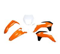 Ufo Ktm Exc/exc-f 2014-2016 With Headlight Ktkit524-999 Plastics Kit Orange