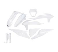 Ufo Ktm Exc/exc-f 2020-2021 With Headlight Ktkit527f-999w Fork Protectors & Plastics Kit