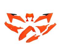 Ufo Ktm Exc/exc-f 2024-2024 With Headlight Ktkit530-fflu Fork Protectors & Plastics Kit