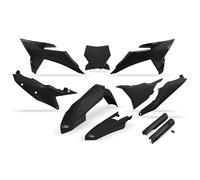 UFO Full Plastics Kit with Fork Guards - Black