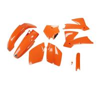 Fairing Kit 9-piece UFO PLAST fairing kit with fork protector orange OEM