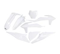 Fairing Kit UFO PLAST 8-piece fairing set plastic white OEM 20-26