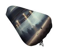 UFO Landing Bike Seat Cushion, Waterproof Bicycle Seat Cover with Drawstring, Dustproof Protection Bike Seat for Outdoor Most Bicycles and E-Bikes, Mountain Road Bikes