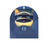 Ufo Landing Blank Greeting Cards, Thank You Cards And Envelopes, 4x6 Inch,& Wedding, Baby Shower, Party.