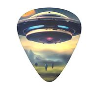 Ufo Landing Guitar Plectrums Classical Triangle Bass Acoustic And Electric Guitar Plectrums For Guitarists 12 Pieces