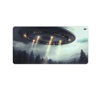 UFO Landing Mouse Pad Non-Slip Rubber Base Desk Protector Mat Waterproof Desk Pad Extended Large Gaming Keyboard Mat for Office Work Home Desktop Accessory