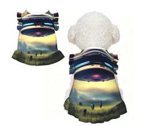 UFO landing S Pet Apparel for Small Dogs-Cute Summer Outfit for Puppy, Soft Breathable Pet Clothes for Cat