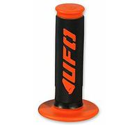 UFO Motocross Enduro Half Waffle Challenger Grips in Orange | Universal Fitment