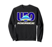 UFO Monomaniac Retro Alien Spaceship Design Sweatshirt