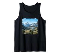 UFO Mountain Valley Sci Fi Landscape Mystery Graphic Tank Top