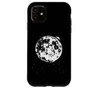 UFO on the Moon - Stars and Outer Space Aliens Distressed Case for iPhone 11