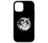 UFO on the Moon - Stars and Outer Space Aliens Distressed Case for iPhone 12/12 Pro