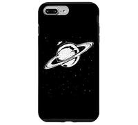 UFO on the Saturn - Stars and Outer Space Aliens Distressed Case for iPhone 7 Plus/8 Plus
