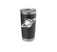UFO on the Saturn - Stars and Outer Space Aliens Distressed Stainless Steel Insulated Tumbler