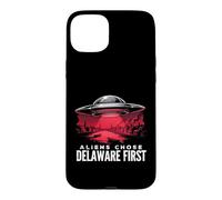 UFO Over Delaware River Town Case for iPhone 15 Plus