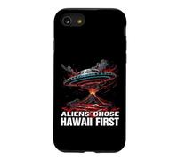 UFO Over Volcano Island Humor Case for iPhone SE (2020) / 7/8