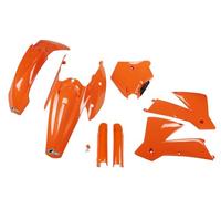 Ufo Ktm Sx/sx-f 2004-2004 Ktkit502f-127 Fork Protectors & Plastics Kit Orange